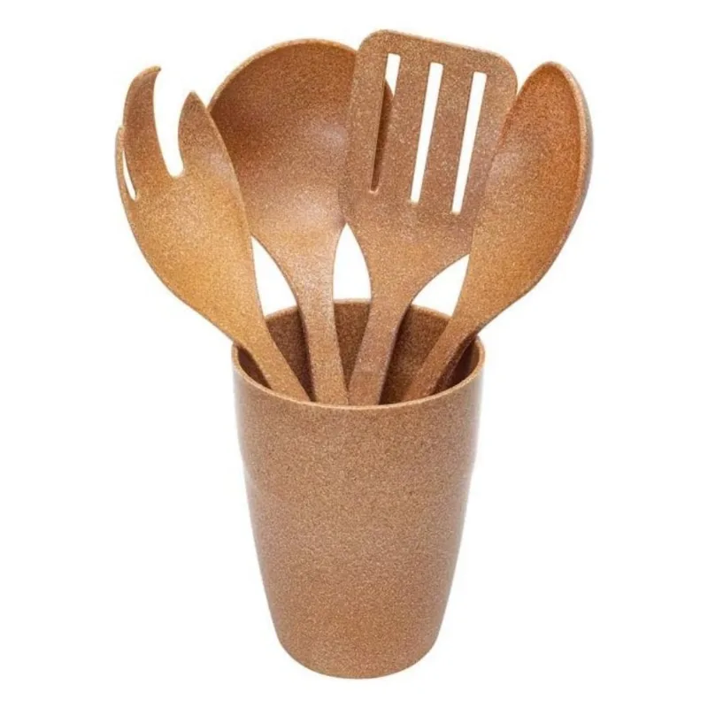 Jogo De Utensílios Evo Com Suporte Cerejeira 7404 (MP)