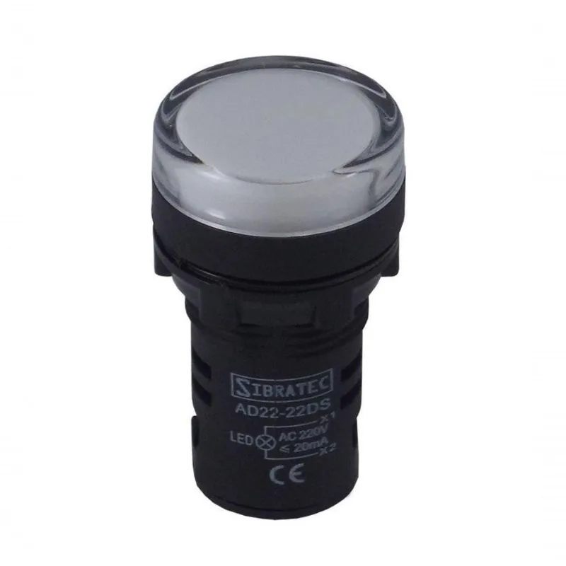 Sinaleiro Led 22mm 24vcc-vca Branco