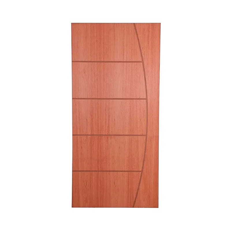 Porta de Madeira com lâmina de Jatobá Decor Semi Sólida SCH207 Mogno 210X80CM - Schlindwein