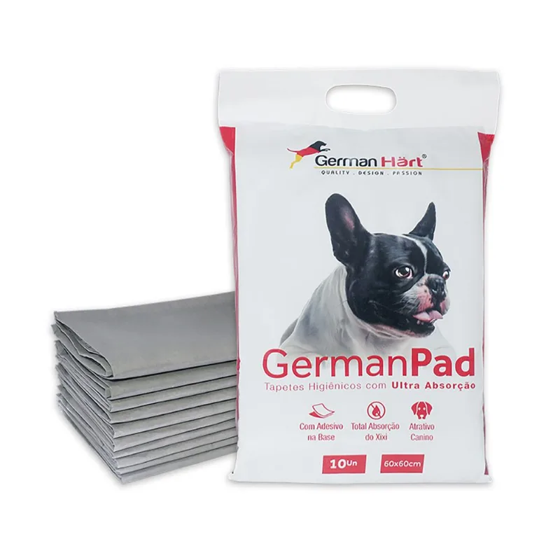 Tapetes Higiênicos 60x60cm com 10 unidades GermanPad Ref. P4011