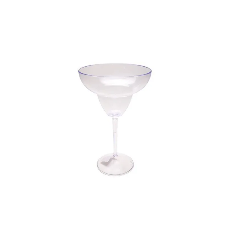 Kit 10 Taças Margarita De Acrílico Cristal 350 Ml
