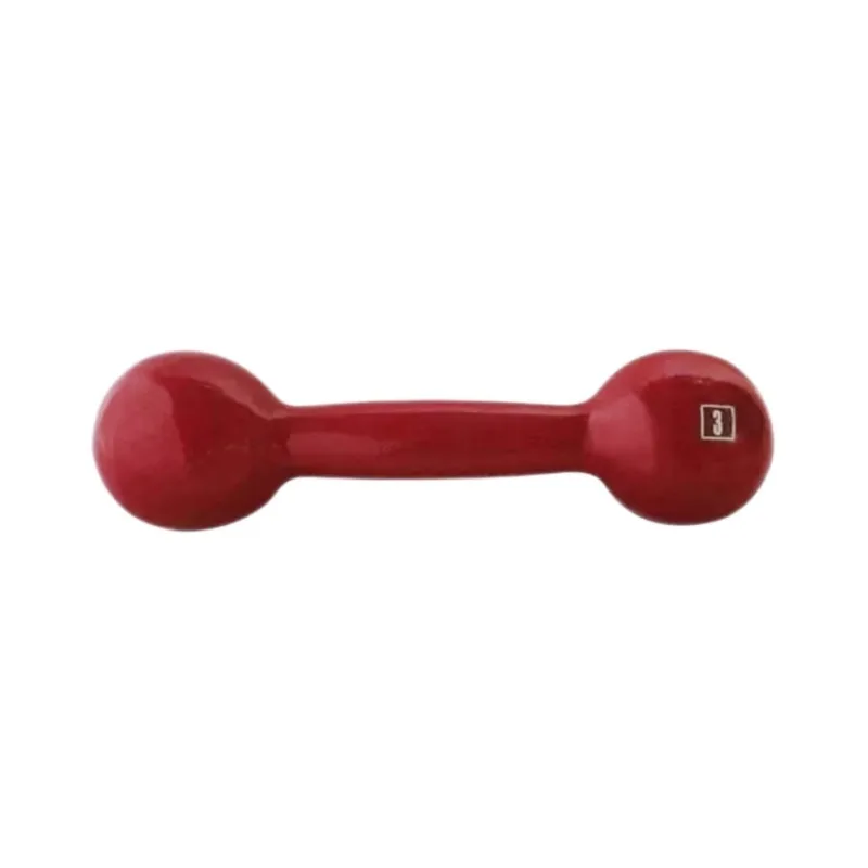 Halteres Ferro Fundido Emborrachado Crossfit Academia 3,0kg - ANILHAS FITNESS