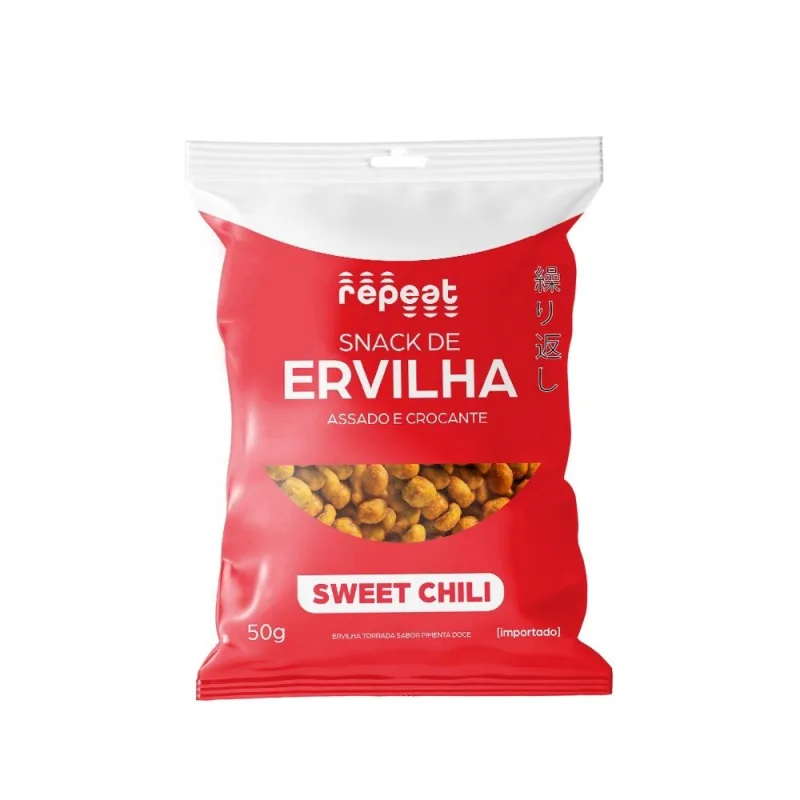 Snack De Ervilha Sweet Chili Repeat 50g - Não Informado - Mercearia