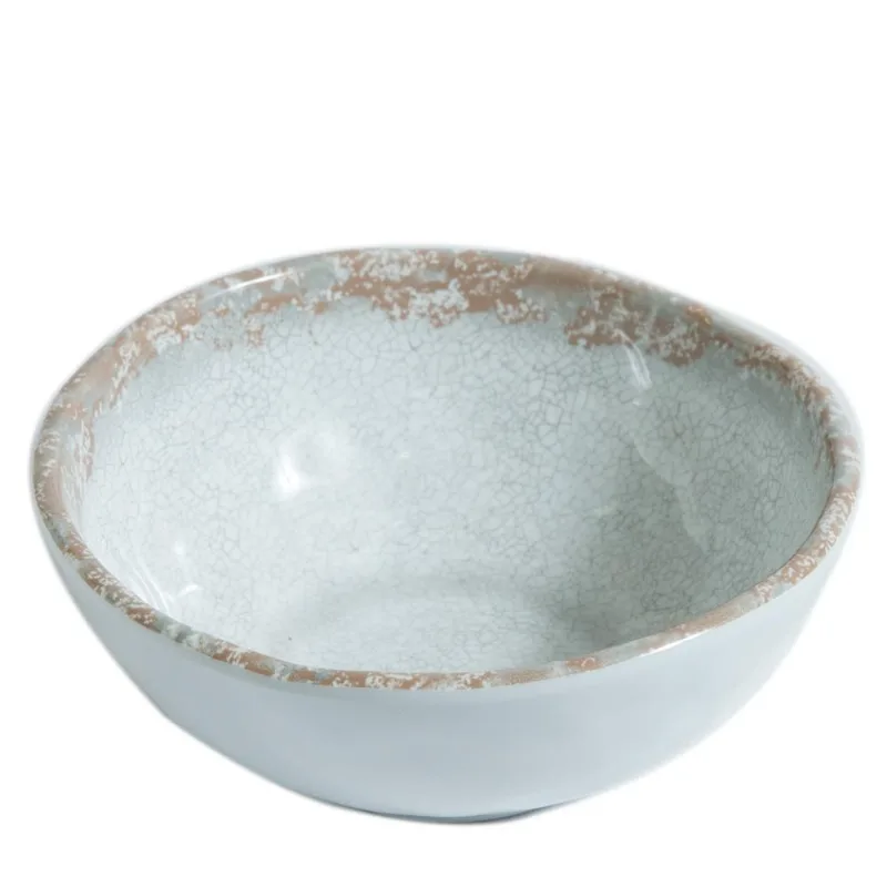 Tigela de Melamina 15cm com Efeito Textura Branca