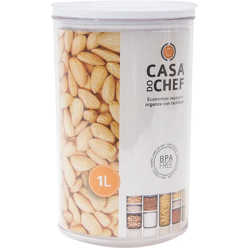 Pote Hermético 1000ml Cazza Redondo
