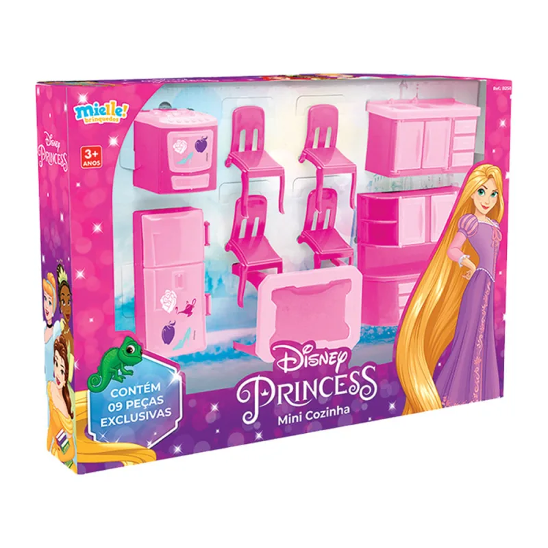 Mini Cozinha Mielle Princesas 9 Peças - MIELLE