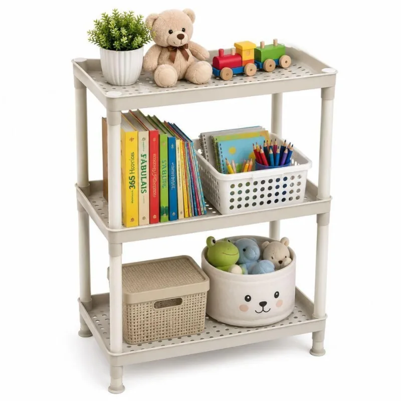 Estante Infantil 3 Prateleiras Organizador Brinquedos Livros Quarto Brinquedoteca Kangur - KANGUR - Agro