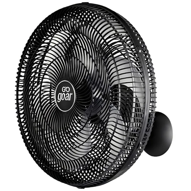 Ventilador De Parede Goar 126w 50cm 6 Pás 3 Velocidades Preto 110v