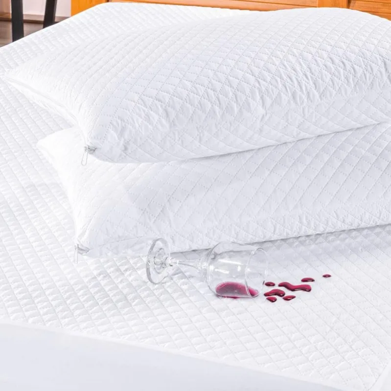 Protetor para Travesseiro Impermeável 2 Unidades - Branco - Casa Modelo Enxovais - Cama, Mesa E Banho