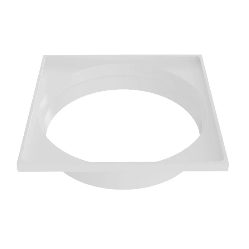 Porta Grelha para Grelha Quadrada PVC DN100 Estrela Porta Grelha Quadrada DN100 Branco Estrela