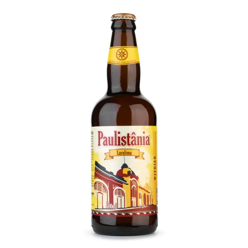 Cerveja Paulistânia Laralima Witbier Garrafa 500ml