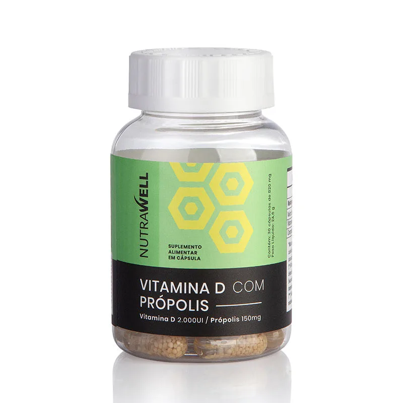 Própolis e Vitamina D Nutrawell 24,6g - Nutrawell - Suplementos