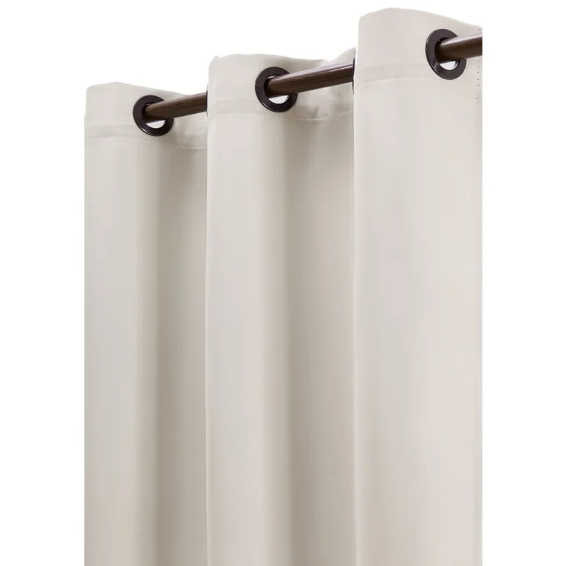 Cortina com Corta Luz Liso Palha 400x260CM - Becadecor