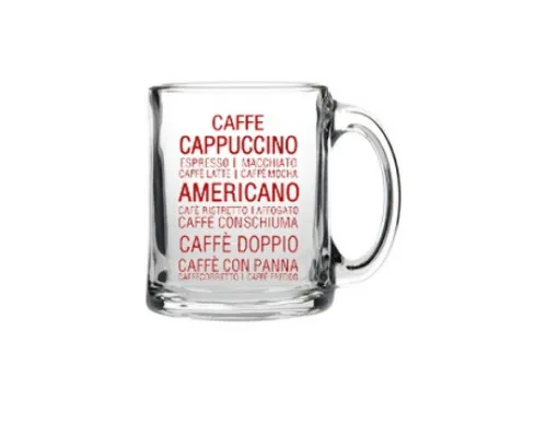 CANECA DE VIDRO CASAMBIENTE CAFÉ CAPUCCINO 340ML - CASAMBIENTE