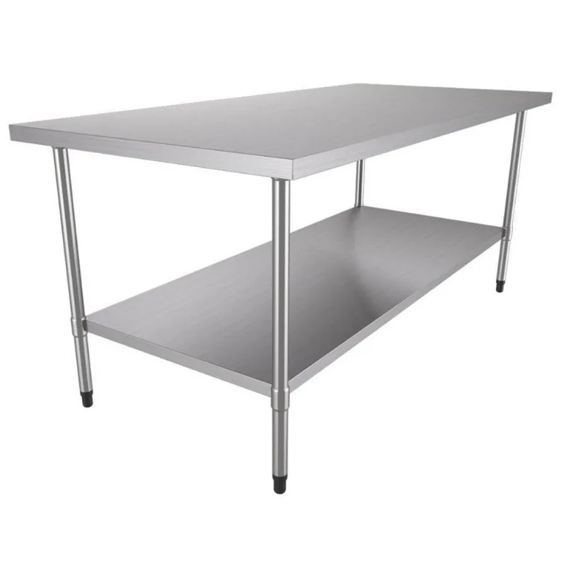 Bancada De Apoio Total Inox 1,90m X 0,90m Bai 1900/900 - Metalcubas