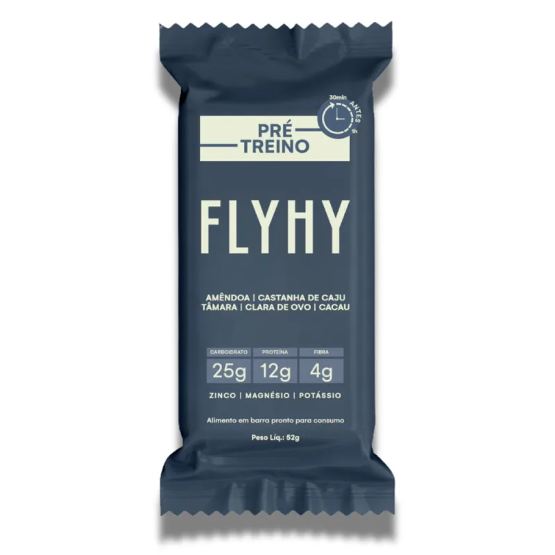 Barra Pré Treino Amêndoa Flyhy 52g - Flyhy - Suplementos
