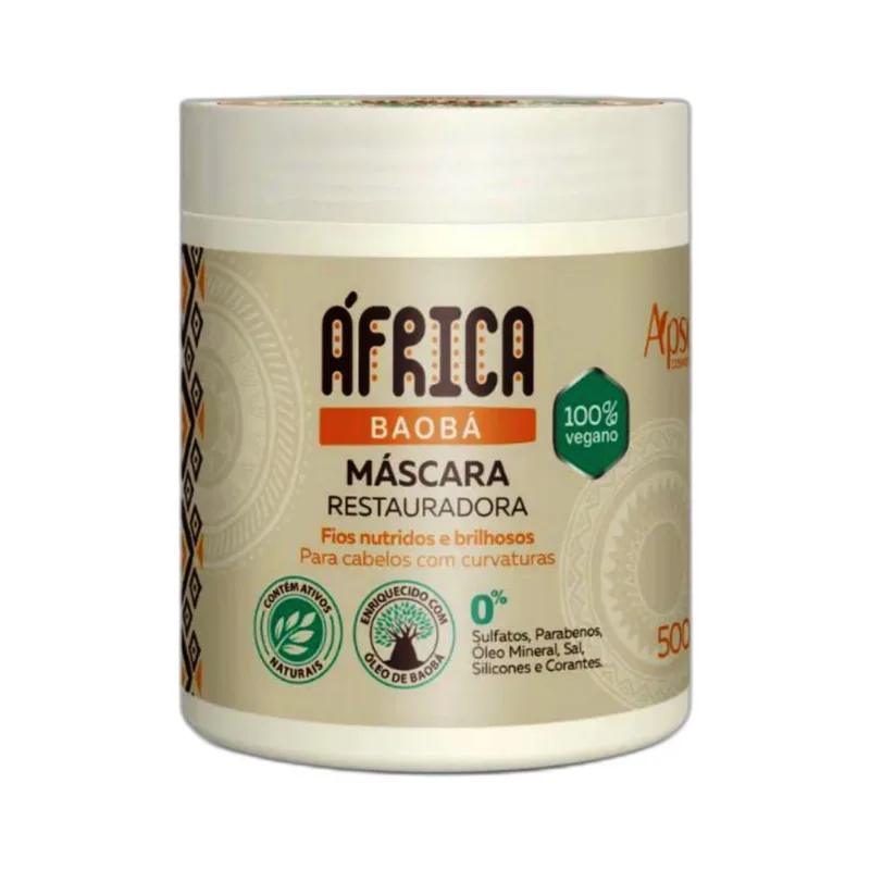 Máscara Capilar Apice África Baobá Restauradora 500g Masc Cap Apice 500g Africa Baoba Restauradora