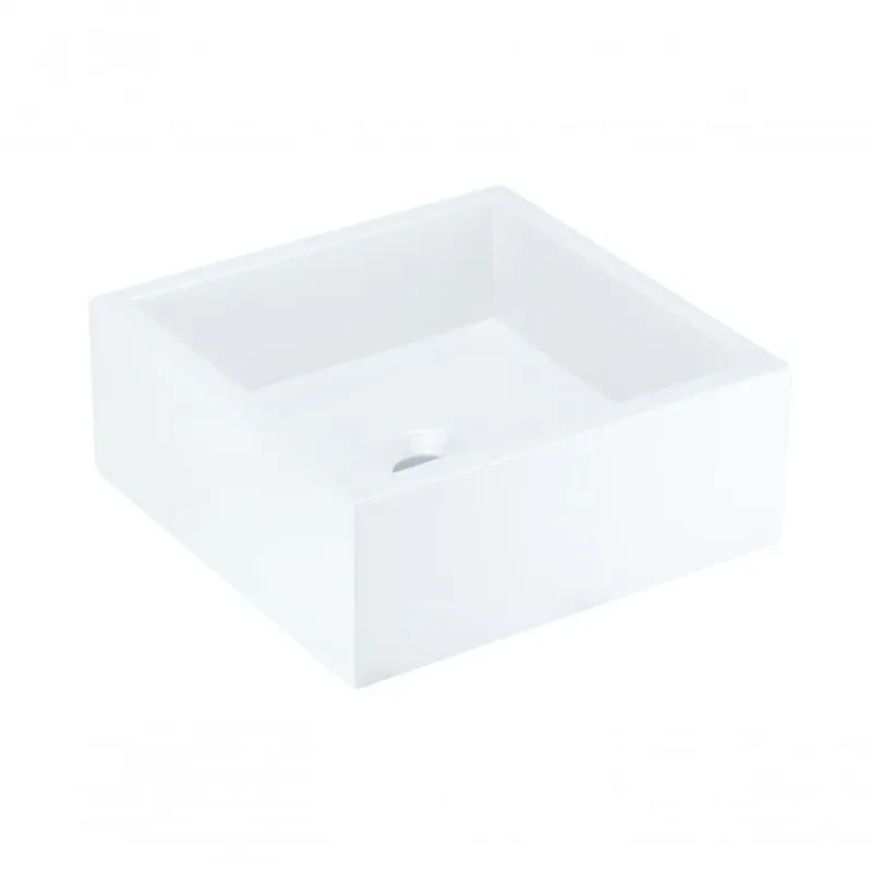 Cuba De Apoio Banheiro Pérola Pedra 30x30cm Branco Standard - Venturi - Livros