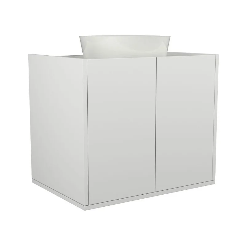 Gabinete Suspenso Para Banheiro Davi 60cm Branco