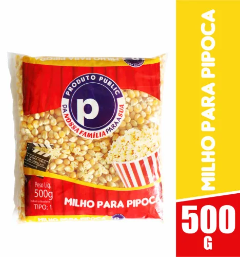 Milho De Pipoca 500g Public - PUBLIC