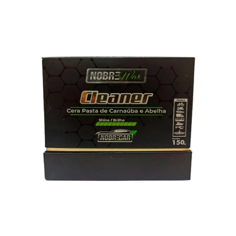 Cera Automotiva Limpadora Nobre Wax Cleaner De Carnaúba E Abelha 150g - Nobrecar