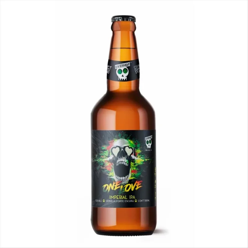 Cerveja One Love Overhop Imperial Ipa Garrafa 500ml