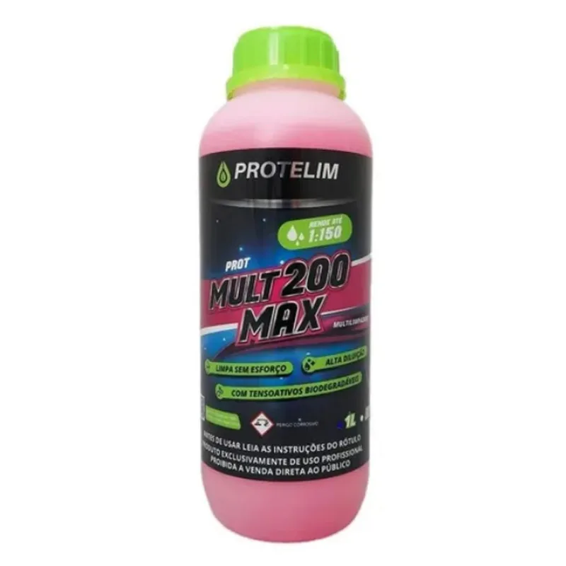 Prot Mult200 Max Desengraxante Alcalino Limpador Multiuso 1l