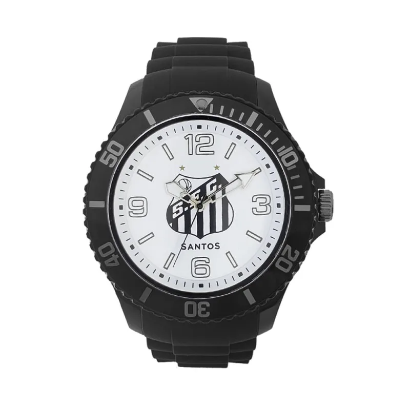 Relógio Santos FC Masculino Ref: San-006-1 Futebol Peixe - Santos