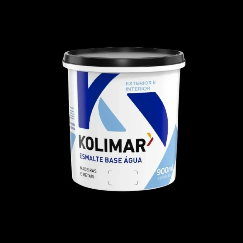 Esmalte Premium Base Água Brilhante 0,9L Kolimar Esmalte Premium Base Água Brilhante Preto 0,9L Kolimar