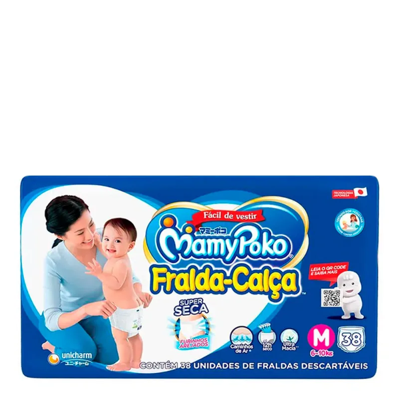 Fralda MamyPoko Calça Super Seca M 38 Unidades - Mamypoko - Fraldas