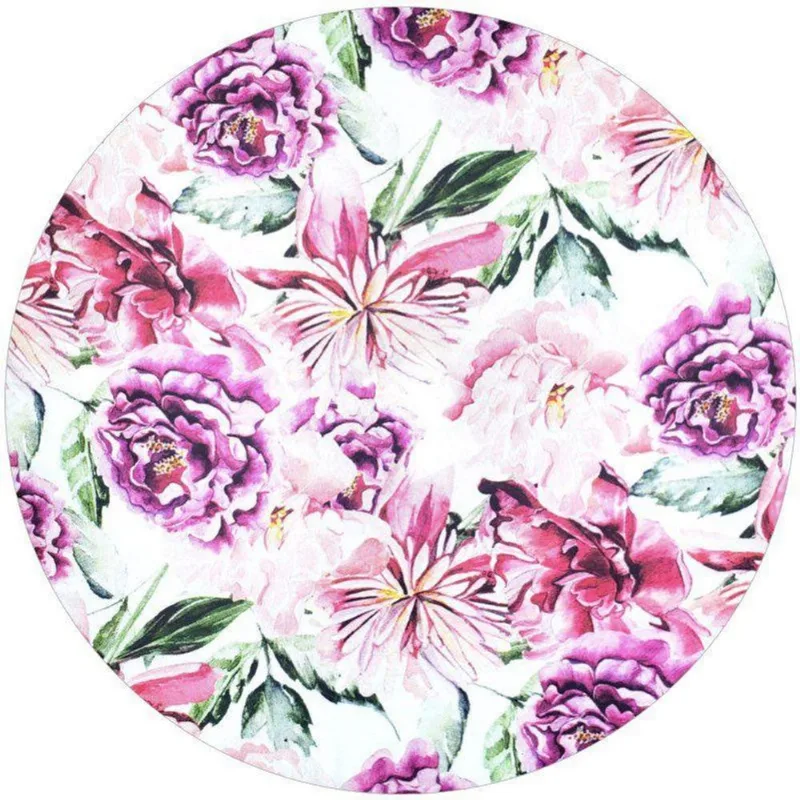 Kit 4 Capas Sousplat Floral Amour Charlô 35cmx35cm