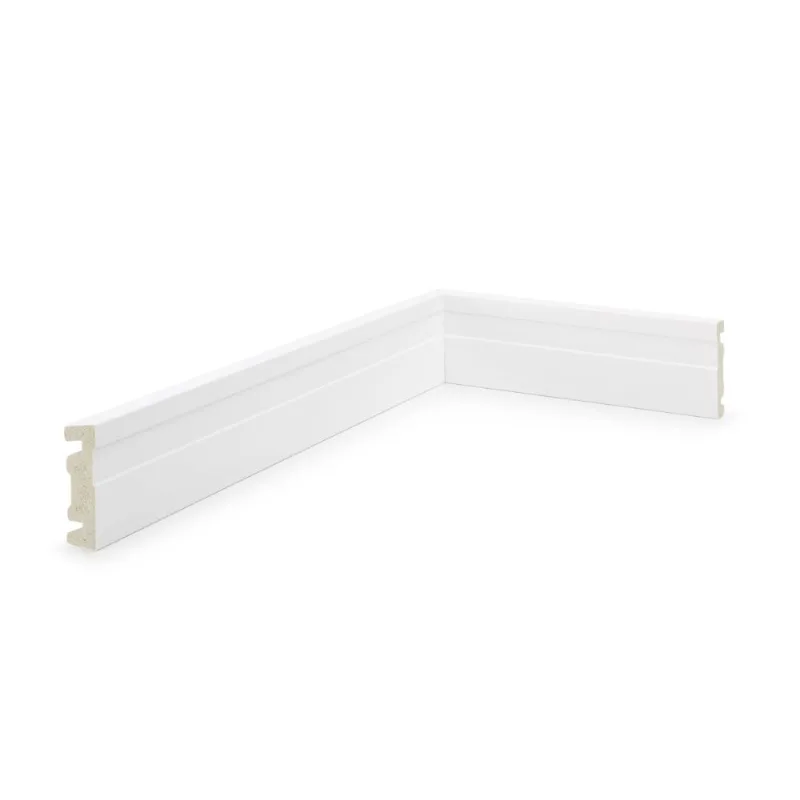 Guarnição Poliestireno Liso Branco Ruffino Guarnição Poliestireno Liso Branco 05x150x240cm