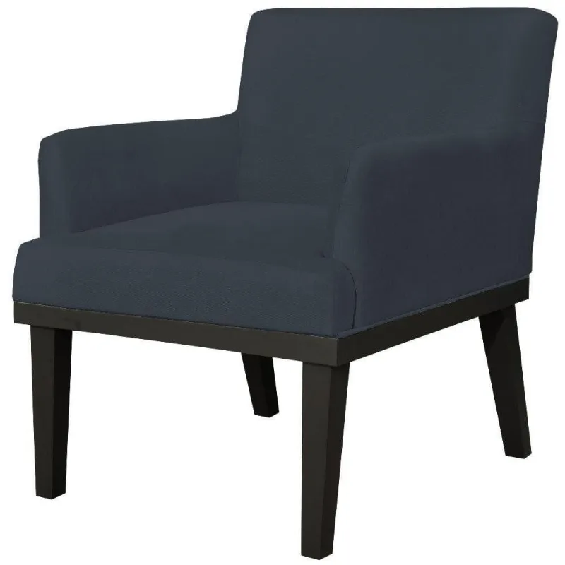 Poltrona Beatriz Suede Preto - Lyam Decor - Agro
