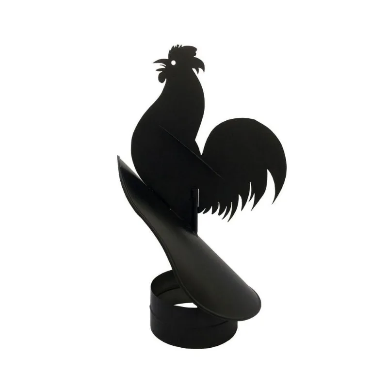 Chapéu Galo Giratório Preto De 180 Mm De Diâmetro