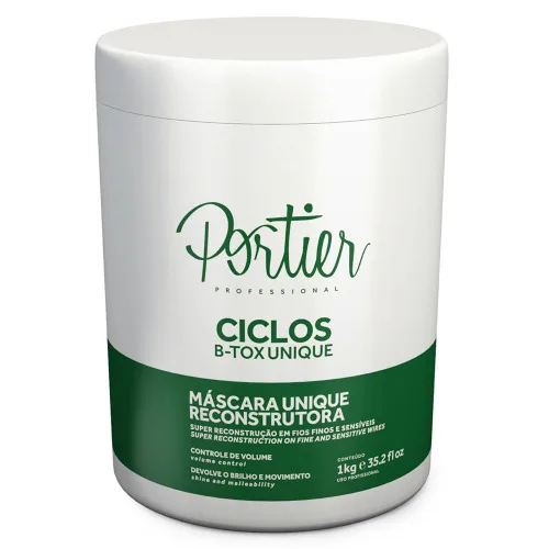 Mascara Portier Botox Unique 1kg - PORTIER - Higiene E Beleza