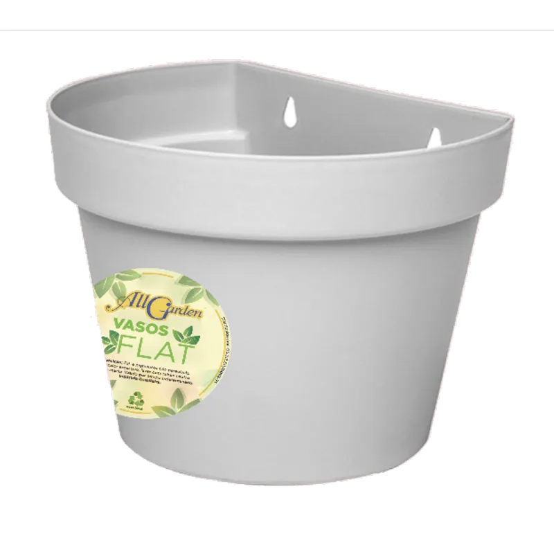 VASO DE PAREDE FLAT 6L AREIA REF 8801 C 6 UNIDADES