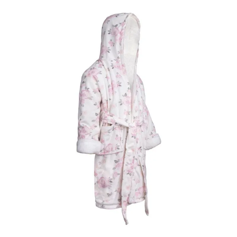 Roupao Infantil Loaní Sherpinha Rosas M 4803 (MP)