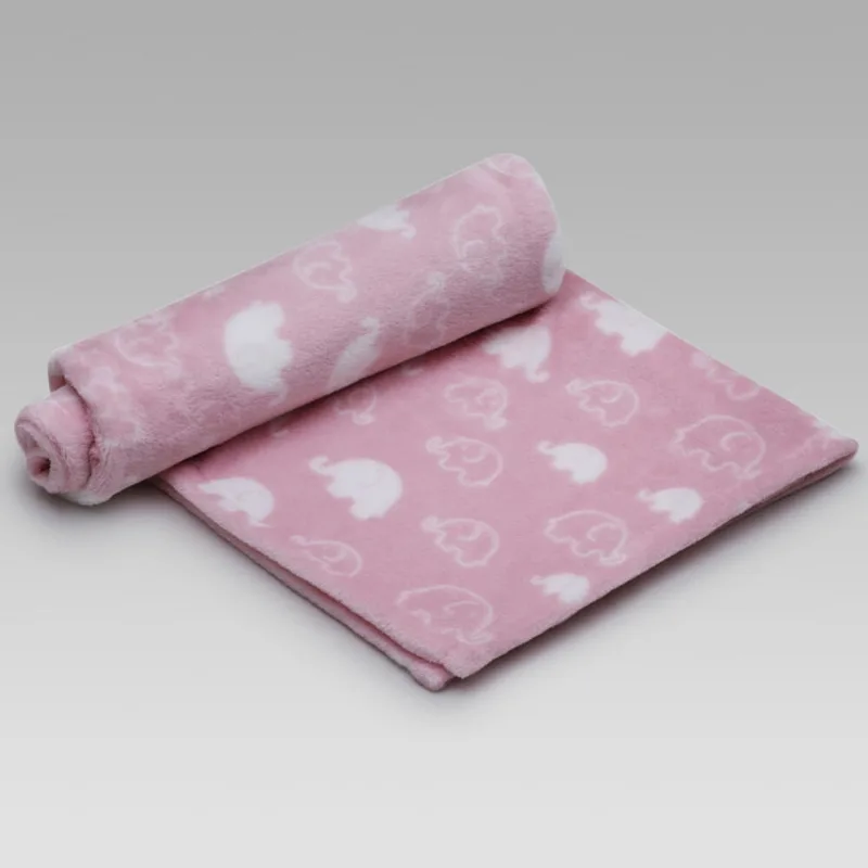 Cobertor Fofy Elefantinho Rosa