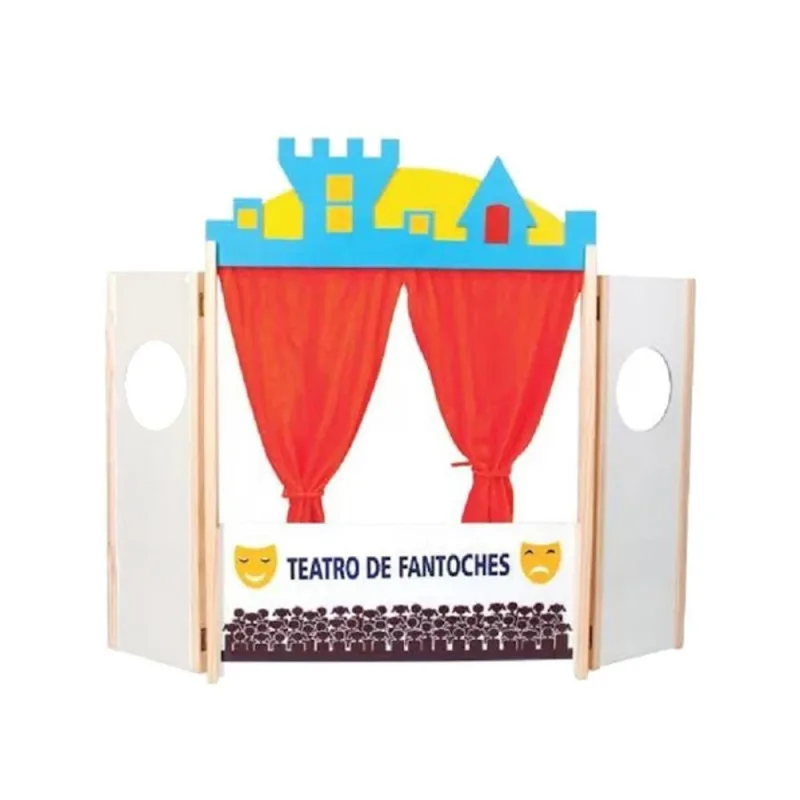 Teatro de Fantoches Educativo 86x62x5cm para Desenvolvimento Infantil Sonho de Criança - Sonho de Criança - Livros
