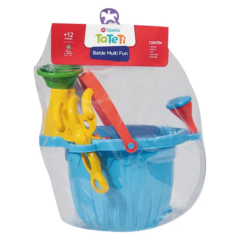 Balde Multi Fun Tateti com 8 Peças