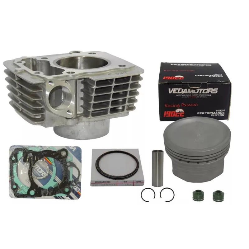 Kit Cilindro 190cc Cg Titan Fan Bros 150 Pistão Vedamotors