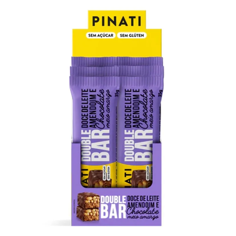Pinati Double Bar Doce De Leite Amendoim Choc 6x35g - Pinati - Mercearia