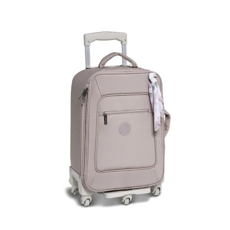 Mala Maternidade Com Rodinhas Flora Rosê - Masterbag