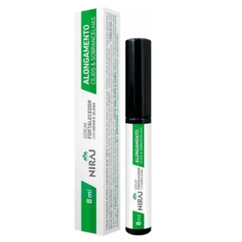 Sérum Fortalecedor De Cílios Com Rícino E Jojoba Niraj 8ml