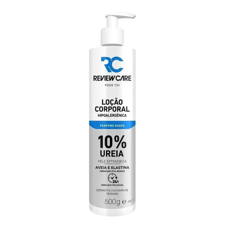 Loção corporal review care 10% ureia perfume suave com 500G