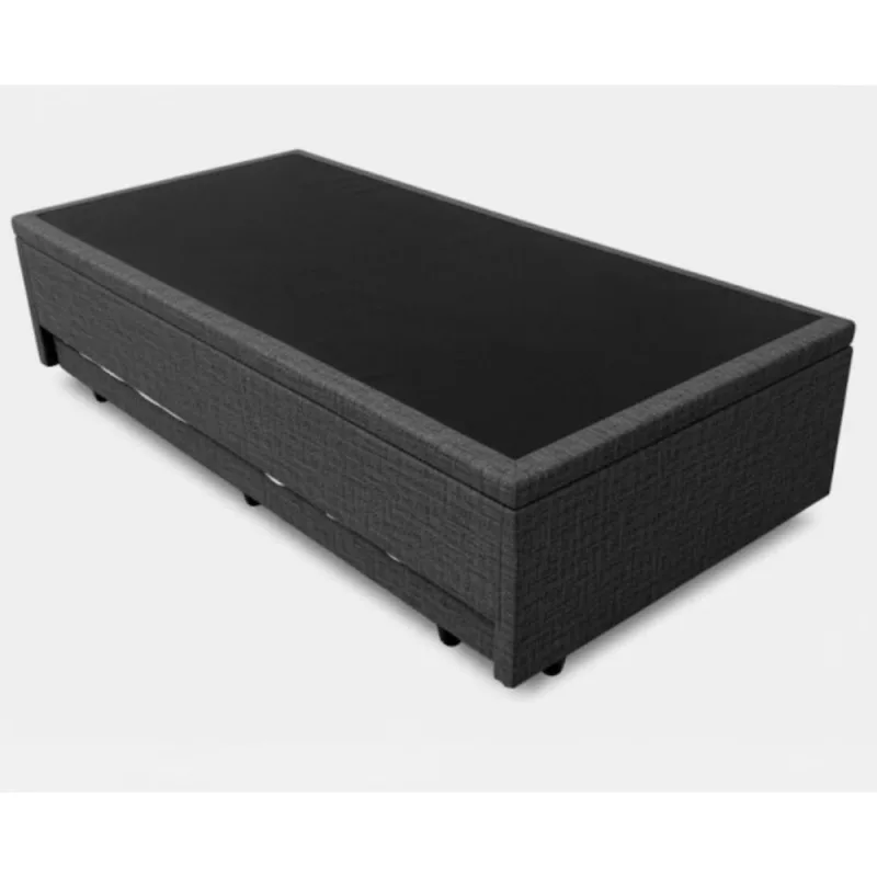Base Box Baú Com Cama Auxiliar Prince Grafite - PRINCE - Móveis