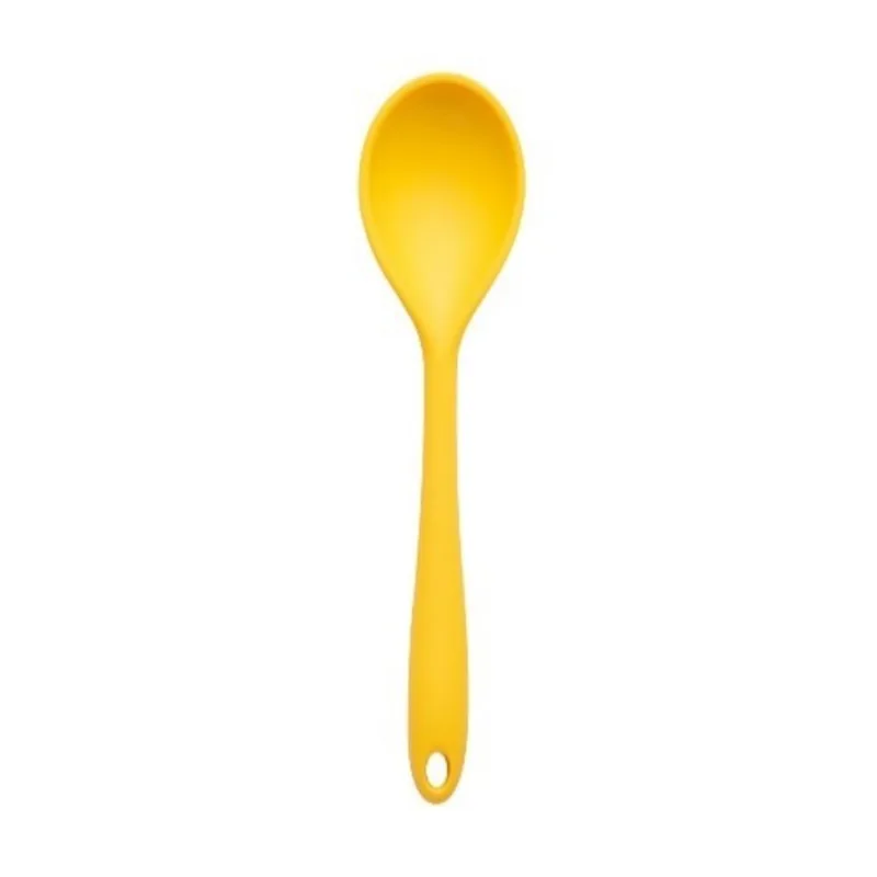 Colher de silicone duplo amarela Oikos