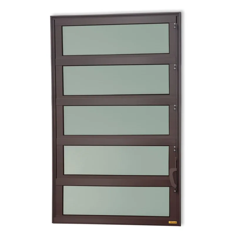Basculante Alumínio 100 X 40 Elite V.Boreal Marrom Corten Brimak - Brimak - Portas E Janelas