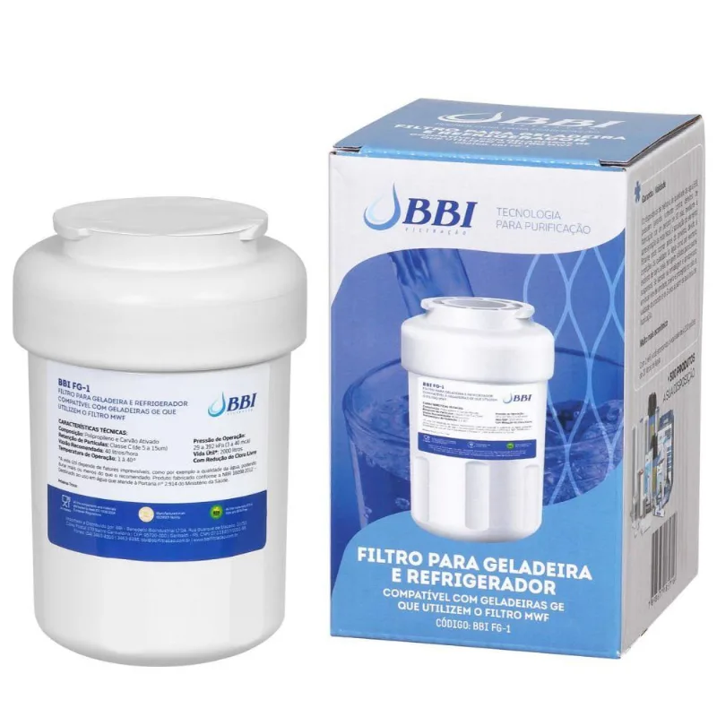 Refil Filtro Bbi Fg-1 Para Geladeira Refrigerador Ge Mwf