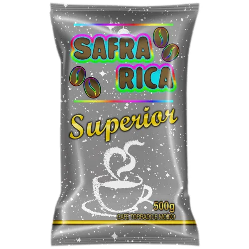 Café Torrado E Moído Safra Rica Superior Almofada 500g - SAFRA RICA - Mercearia